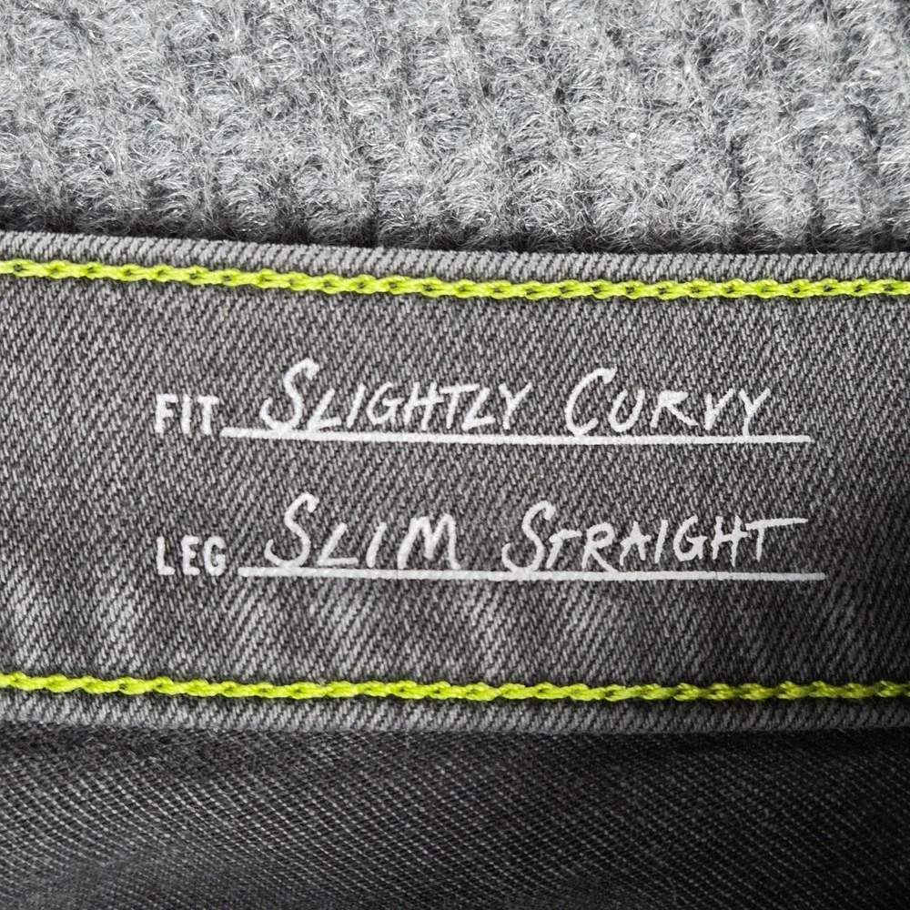 Eddie Bauer Women's T 10 Gray Slim Straight Slightly Curvy Fit Jeans Pants - Picture 4 of 9